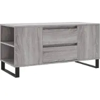 Syfax Couchtisch Grau Sonoma 102x44,5x50 cm Holzwerkstoff