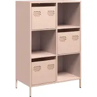 Syfax Highboard Rosa 68x39x103,5 cm Stahl