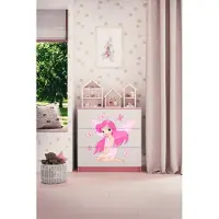 RAUMHIRSCH FURNITURE Kinderkommode mit Schubladen Elfe mit Schmetterlingen in der Farbe Rosa Babydreams