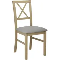 Mirjan 24 Stuhl Milano IV, Esszimmerstuhl aus Buchenholz, 43x40x93 cm (Holzfarbe: Sonoma Eiche, Stofffarbe: Hygge D91)