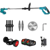 OEM Elektrischer Rasenmäher, 1500W Leistung, kabellos und wiederaufladbar, 2 Batterie EU Stecker, EU