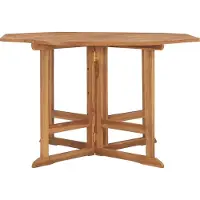 Syfax Garten-Esstisch Klappbar 110x110x75 cm Massivholz Teak