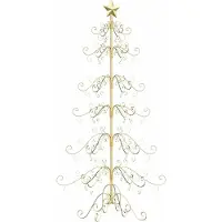 Syfax Metall Weihnachtsbaum Gold 215 cm Pulverbeschichteter Stahl