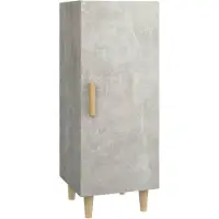 Syfax Sideboard Betongrau 34,5x34x90 cm Holzwerkstoff