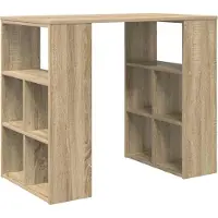 Syfax Schreibtisch Sonoma-Eiche Holzwerkstoff 90 x 50 x 75 cm