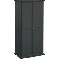 Tvilum 75352ig, Grau, Garderobe, 5 Regale, 2 Tür(en), Grau, Faserplatte mit hoher Dichte (HDF)