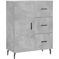 Syfax Sideboard Betongrau 69,5x34x90 cm Holzwerkstoff