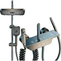 OEM Duscharmatur Set, Digitale Anzeige, Hydro Power Technologie, Grau ohne Anzeige