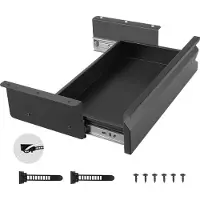 StarTech.com Untertisch-Schublade - Schreibtisch-Organizer - Versteckt - Unterbau - Bleistiftschublade - Maße 440 x 223 x 101 mm - Für Sitz-Steh-Tische - Büro & Homeoffice