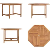 vidaXL Garten Esstisch 110x110x75 cm Massivholz Teak - Garten-Esstisch - Garten-Esstische - Holz-Garten-Esstisch - Massivholz-Garten-Esstisch