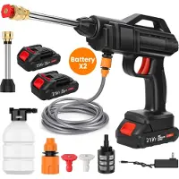 OEM Akku-Hochdruckreiniger, 21V Batteriebetrieben, 30Bar Maximaldruck, Mit 2 Akkus, Batteriebetrieben