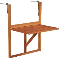 Syfax Balkon-Hängetisch 64,5x44x80 cm Massivholz Akazie