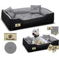 AIO Factory Hundebett PRESTIGE 100x75 cm wasserdicht grau
