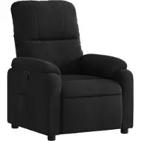 Syfax Relaxsessel Schwarz Mikrofasergewebe