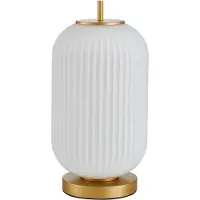 ITALUX Olmeto TB-28798-1-GD-WH Tischlampe