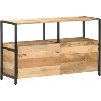 Syfax Sideboard 110x35x65 cm Massivholz Mango