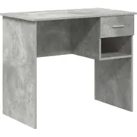 Syfax Schreibtisch Betongrau 90 x 49 x 75 cm Holzwerkstoff