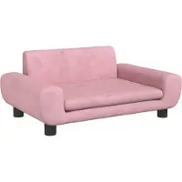 Syfax Hundebett Rosa 70x45x33 cm Samt