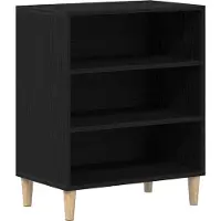 Syfax Sideboard Schwarz Eichen-Optik 57 x 35 x 70 cm Holzwerkstoff