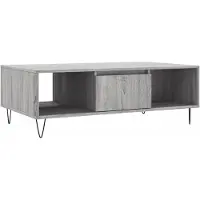 Syfax Couchtisch Grau Sonoma 104x60x35 cm Holzwerkstoff