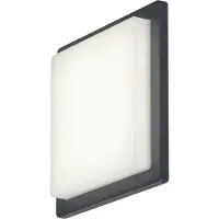 Rabalux 7204 Außenwandleuchte Ontario, 8W, 4000K, 730lm, Aluminium, anthrazit-weiß, tralweiß, IP65, 18x18cm