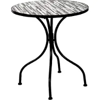 Mojawo Mosaik Gartentisch Bistrotisch Balkontisch Tisch Ø60cm Stein Optik