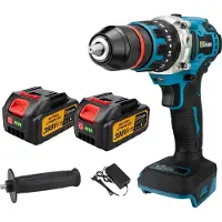 OEM Bürstenloser elektrischer Schlagbohrer, 480 NM Drehmoment, 4000 U/min Geschwindigkeit, 2 Batterie
