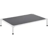 StarTech.com Premium Erhöhtes Hundebett XL Grau - Atmungsaktives Netzgewebe Haustierbett - Komfortable Hundeliege