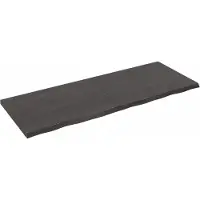 Syfax Waschtischplatte Dunkelbraun 160x60x(2-4)cm Massivholz