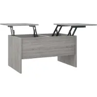 Syfax Couchtisch Grau Sonoma 80x50x42,5 cm Holzwerkstoff