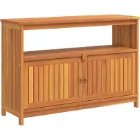 Syfax Garten-Konsolentisch 110x35x75 cm Massivholz Akazie