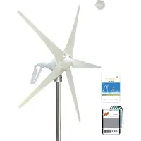 OEM Windturbinen-Generator, 400W Leistung, effiziente Energieerzeugung, Weiß 5 Klingen, 400W, 24V