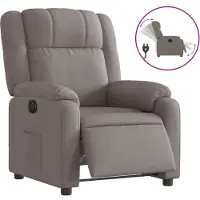 Syfax Relaxsessel Elektrisch Taupe Stoff