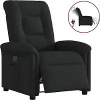 Syfax Relaxsessel Elektrisch Schwarz Stoff