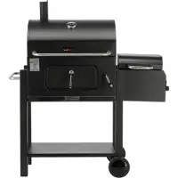 LUND Holzkohlegrill Deluxe mit Räucherfunktion 112x62x121cm ( Smoker ) 35kg