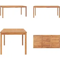 vidaXL Garten Esstisch 180x90x77 cm Massivholz Teak - Esstisch - Esstische - Holztisch - Holztische