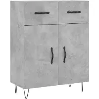 Syfax Sideboard Betongrau 69,5x34x90 cm Holzwerkstoff