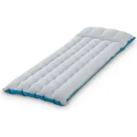 Intex Luftbett Camping, Fibertech 1 Person, 184 x 67 x 17 cm, Grau, Vinyl laminiert