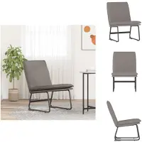 vidaXL Loungesessel Taupe 52x75x76 cm Stoff - Sessel