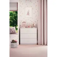 RAUMHIRSCH FURNITURE Kinderkommode mit Schubladen ohne Muster in der Farbe Weiß Babydreams