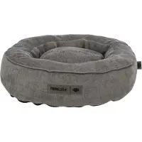 Trixie Hundebett, VITAL LENNOX, Chenille Stoff, Ø 60 cm, Grau, Memory Schaum, Antirutsch
