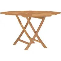 Syfax Gartentisch Klappbar 110x110x75 cm Massivholz Teak