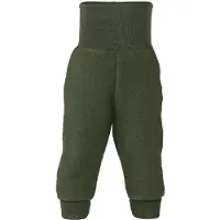 Engel - Baby Hose mit Nabelbund - Fleecehose Gr 74/80 oliv