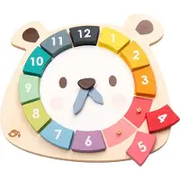 Tender Leaf Toys Bear Colors Clock, 3 Jahr(e), Holz, Mehrfarbig