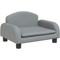 Syfax Hundebett Hellgrau 50x40x30 cm Stoff