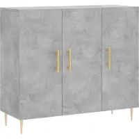 Syfax Sideboard Betongrau 90x34x80 cm Holzwerkstoff