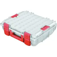 Prosperplast Kistenberg C Block Pro Werkzeugkoffer - robustes modulares Aufbewahrungssystem - 450 x 380 x 135 mm - grau
