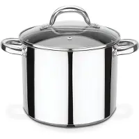 GSW Gemüsetopf "Montreal", silber (silberfarben), H:18cm Ø:20cm, Töpfe, Gemüsetopf, Induktion
