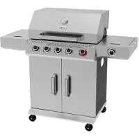 YATO Gasgrill yao 5+1, 19 kW, aus Edelstahl