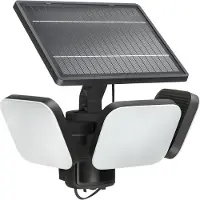 Philips LED-Solarlampe Zyren, schwarz, 5.000 K, Sensor, IP65